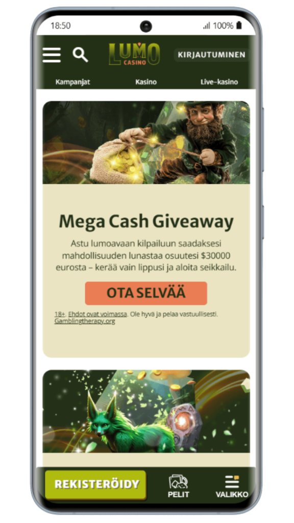 Bonukset ja kampanjat Lumo Casinolla